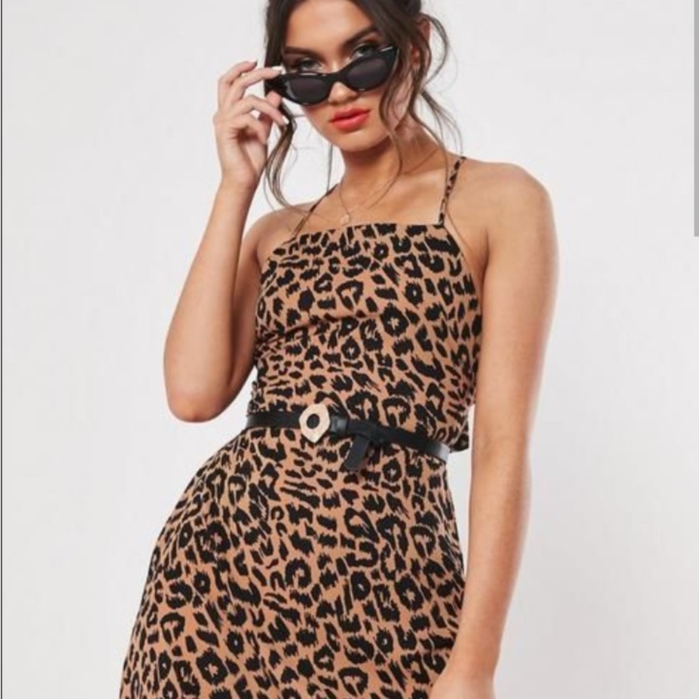 Missguided Leopard Print Mini Dress